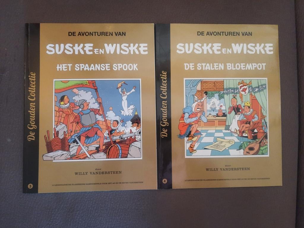 Suske en Wiske Gouden Collectie - 2 strips, Meerdere stripboeken, Ophalen of Verzenden, Zo goed als nieuw, Willy Vandersteen