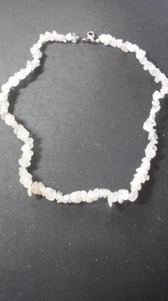 Rose Kwarts-Ketting, Ophalen of Verzenden, Zo goed als nieuw, Roze, Steen of Mineraal