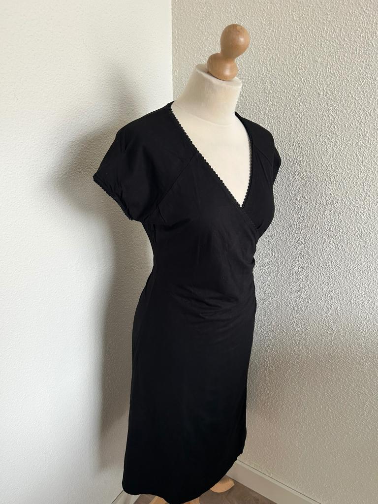 King Louie maat L zwarte klassieke crossdress jurk 2939, Zwart, Maat 42/44 (L), Ophalen of Verzenden, Zo goed als nieuw