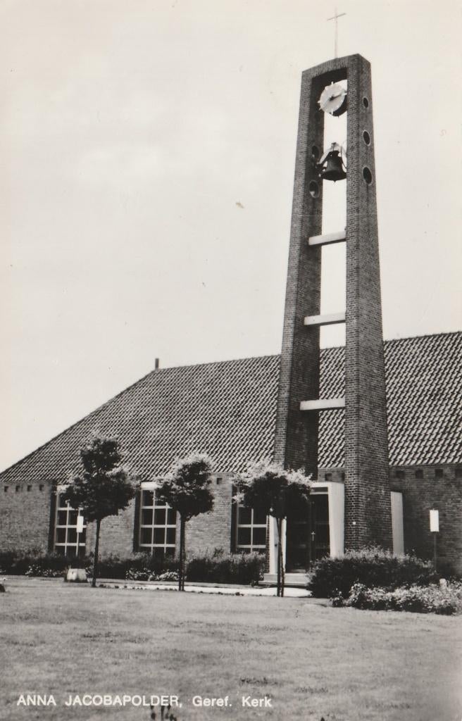 ANNA JACOBAPOLDER Geref. Kerk, Verzenden, 1960 tot 1980, Ongelopen, Zeeland