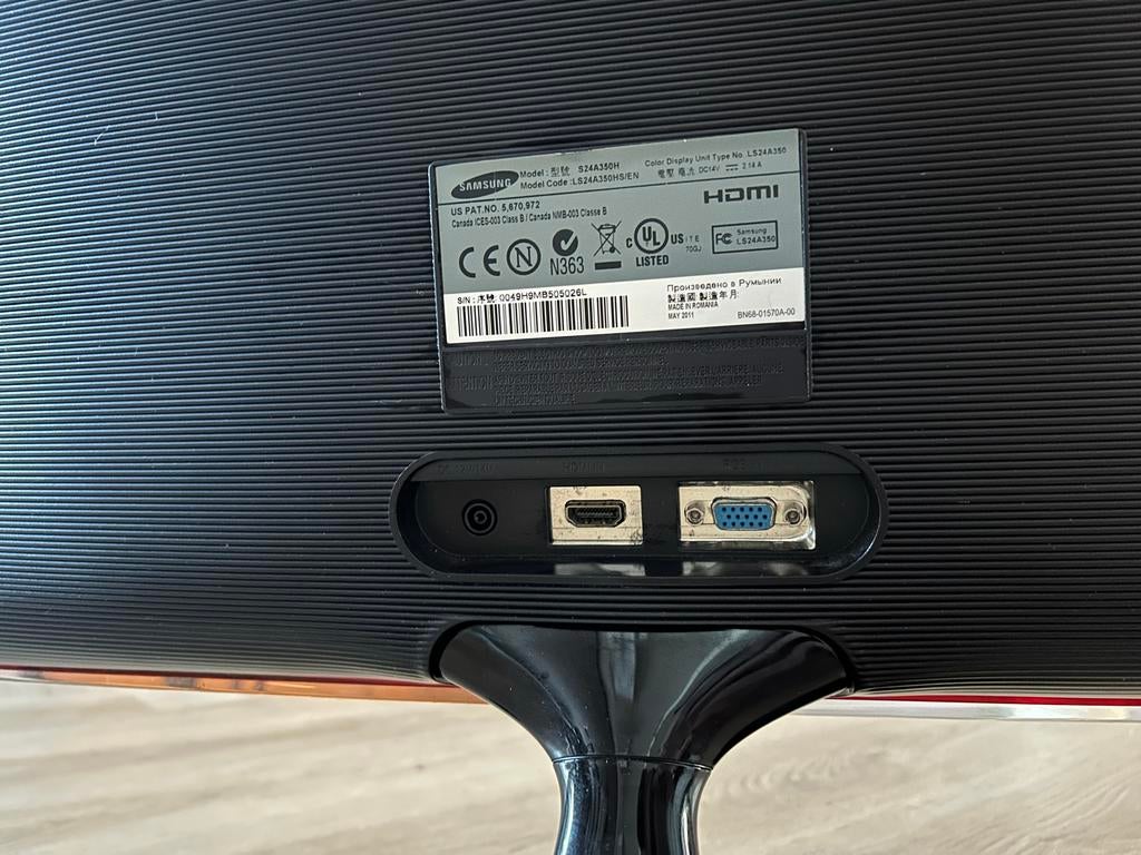 Samsung HDMI Monitor - Ideaal voor PC/Laptop, Computers en Software, Monitoren, Gebruikt, 60 Hz of minder, HDMI, LED, Full HD