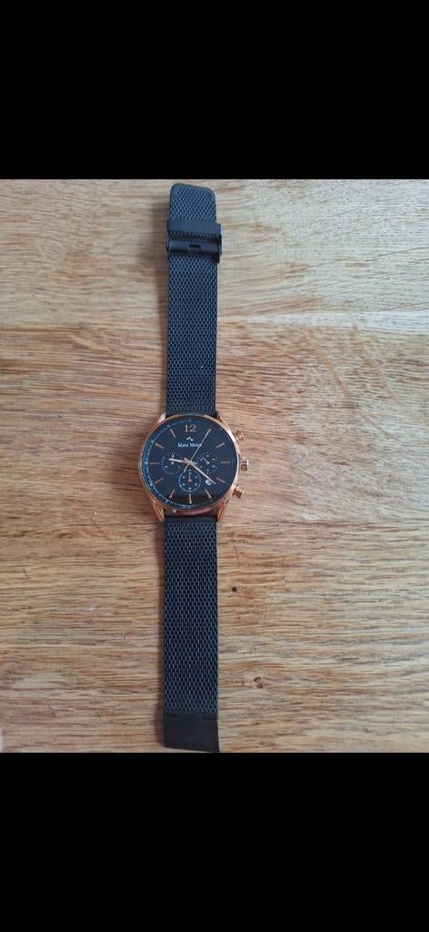 Mooi Mats Meijer horloge - Zwart & Koper/Goud, Overige merken, Staal, Staal, Polshorloge