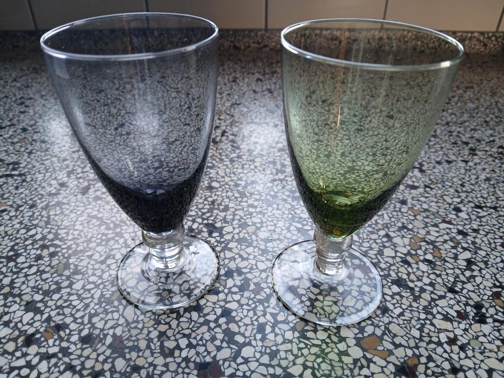 Carnaval glas - sherryglazen - K8, Antiek en Kunst, Ophalen of Verzenden