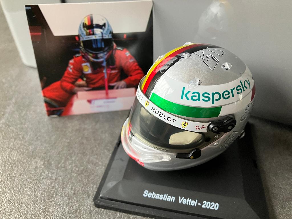 ✅ Sebastian Vettel 1:5 helm 2020 Italië GP Ferrari SF1000, Ophalen of Verzenden, Nieuw, Formule 1