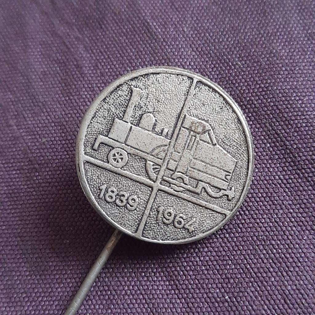 Speld NS Nederlandse Spoorwegen 125 Jarig Bestaan, Verzamelen, Verzenden, Transport