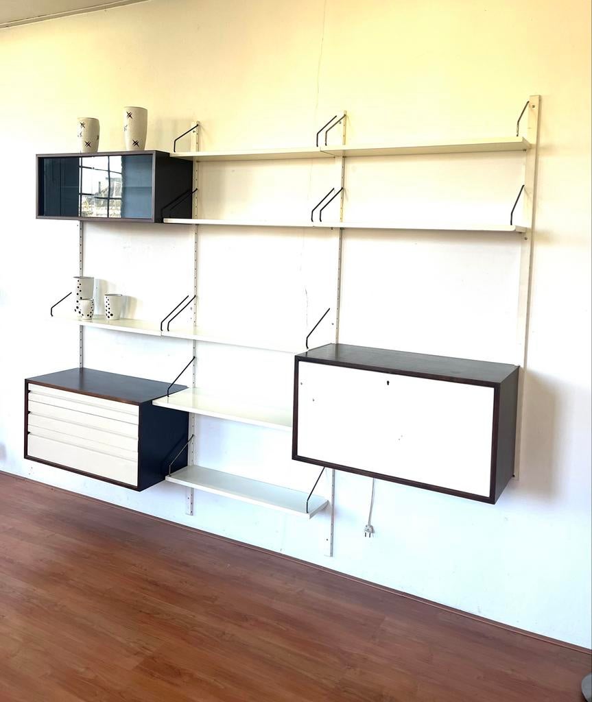 Vintage Cadovius Wandmeubel, Ophalen, Gebruikt, 300 cm of meer, Met lade(s)