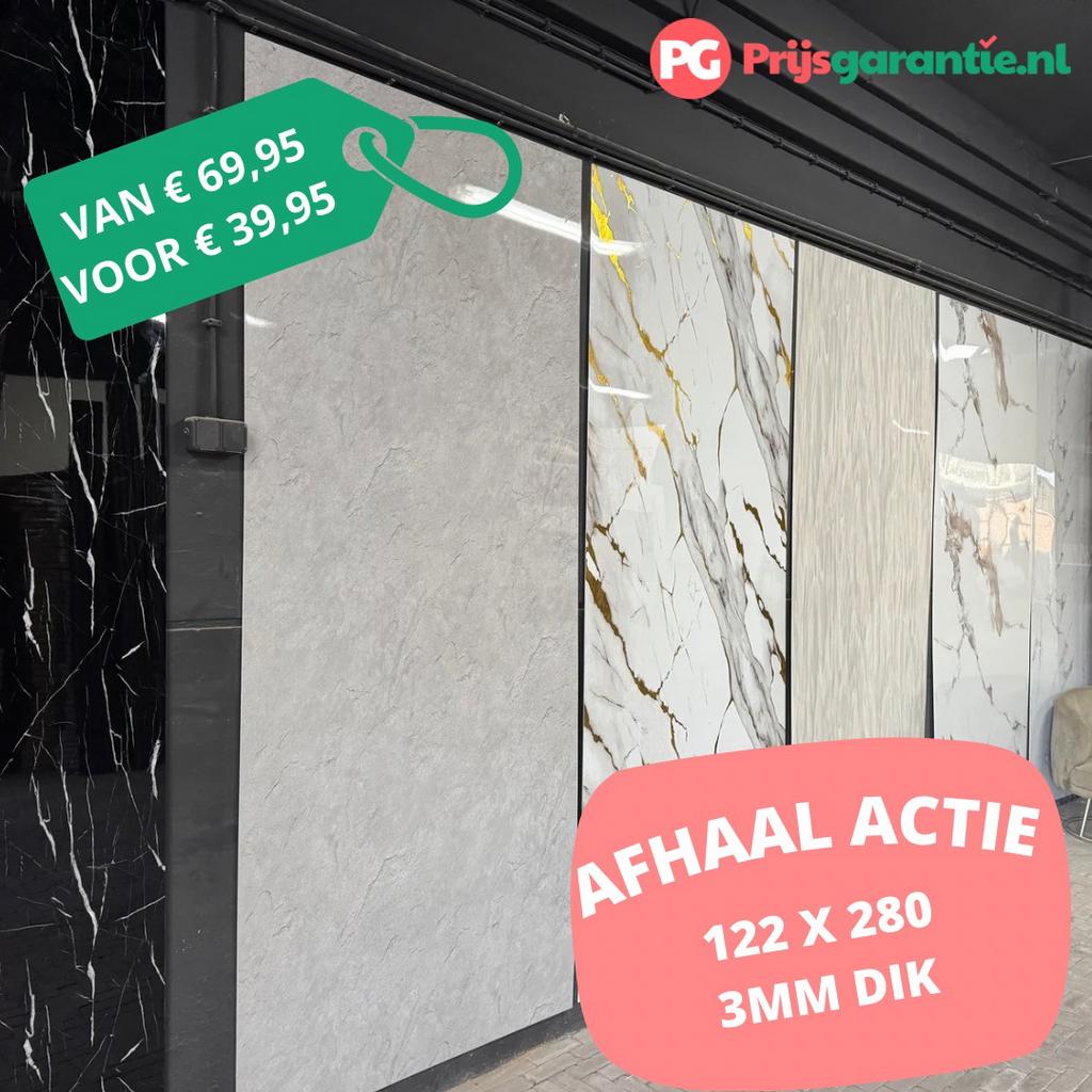 Mega actie marmeren wandpanelen! Alle kleuren voor €39,95, Ophalen, Nieuw