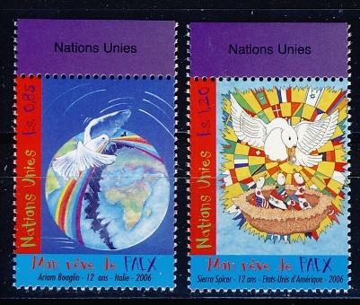 UNO Geneve 551/52 Dieren 2006 postfris, Ophalen of Verzenden, Postfris