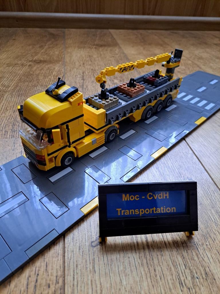 Lego City MOC Trekker met Steentrailer, Ophalen of Verzenden, Zo goed als nieuw, Complete set, Lego