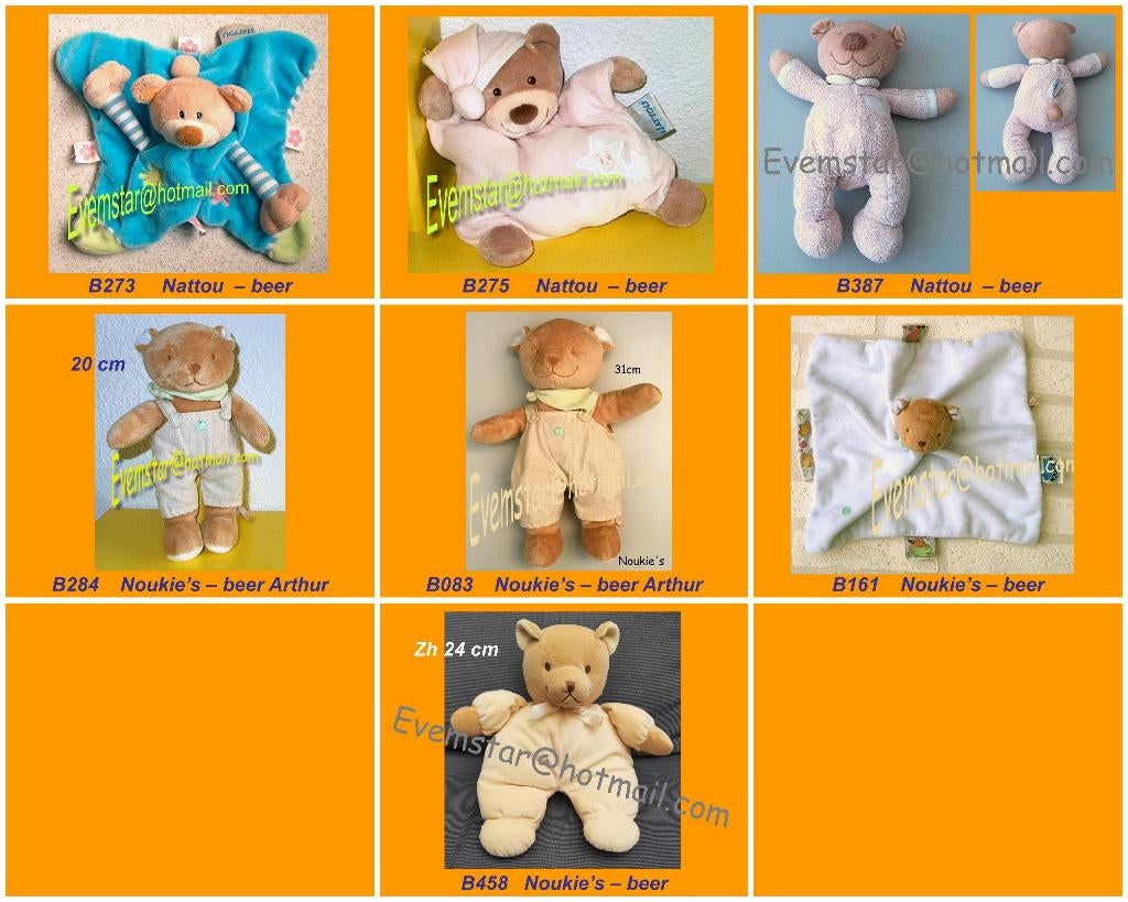 Beer beertje Nattou Noukie's Noukies Noukie, Ophalen, Zo goed als nieuw, Beer