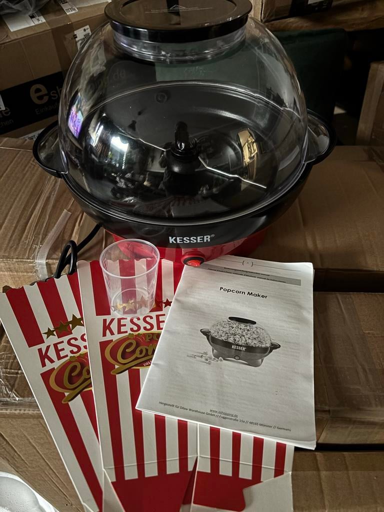 Kesser Popcorn Machine - nieuw!, Huis en Inrichting, Ophalen of Verzenden, Nieuw