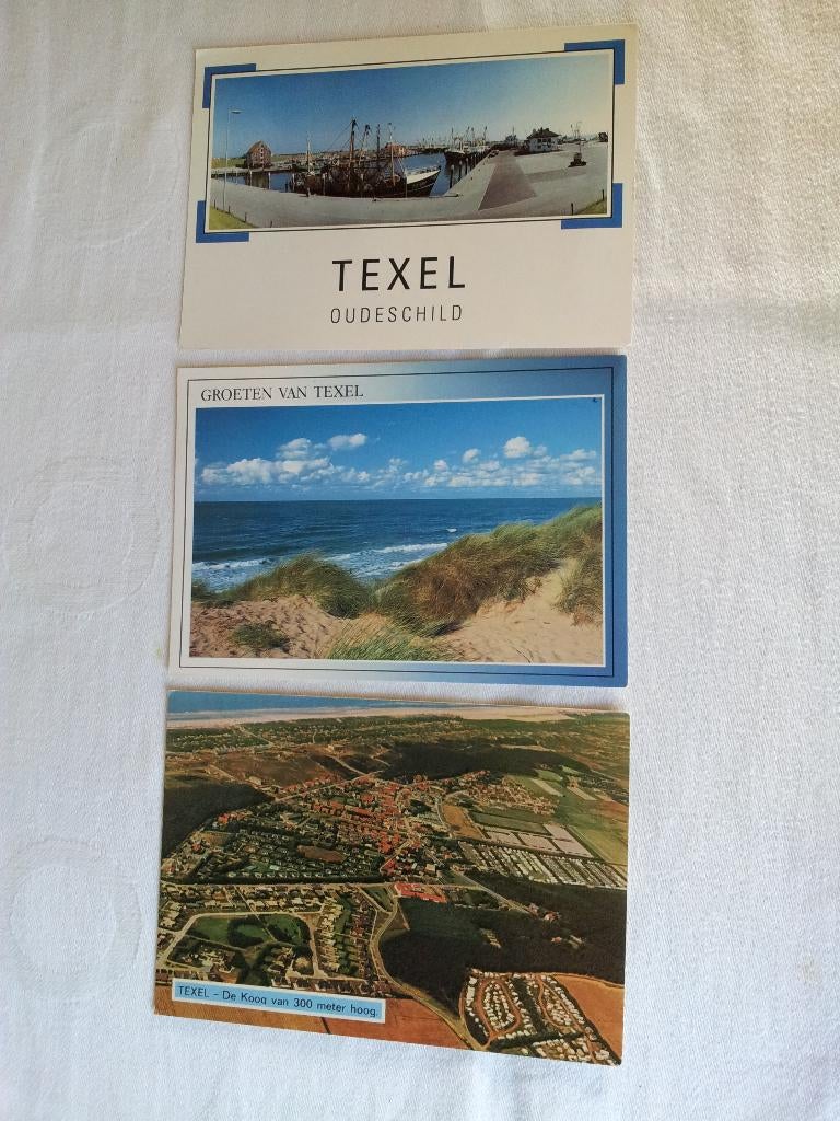 Ansichtkaarten gelopen Texel b per stuk bieden, Ophalen of Verzenden, 1980 tot heden, Gelopen, Waddeneilanden