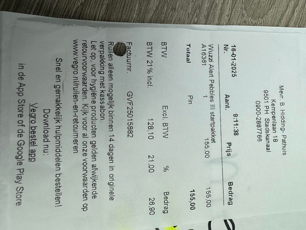 Wuzzi Alert Pebbles III Startpakket, Ophalen of Verzenden, Zo goed als nieuw