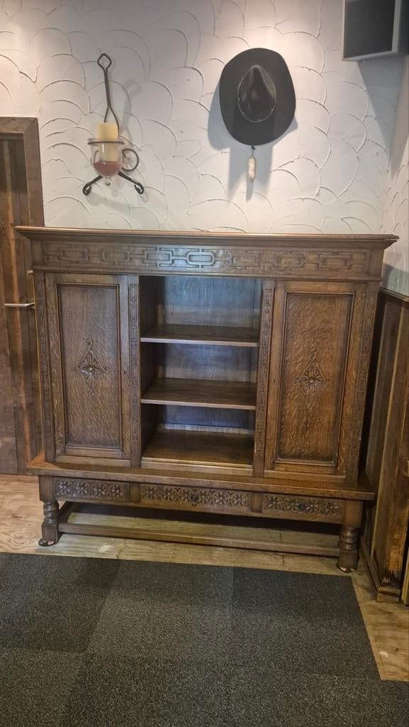 Antieke Jachtkast / Buffetkast, Antiek en Kunst, Ophalen