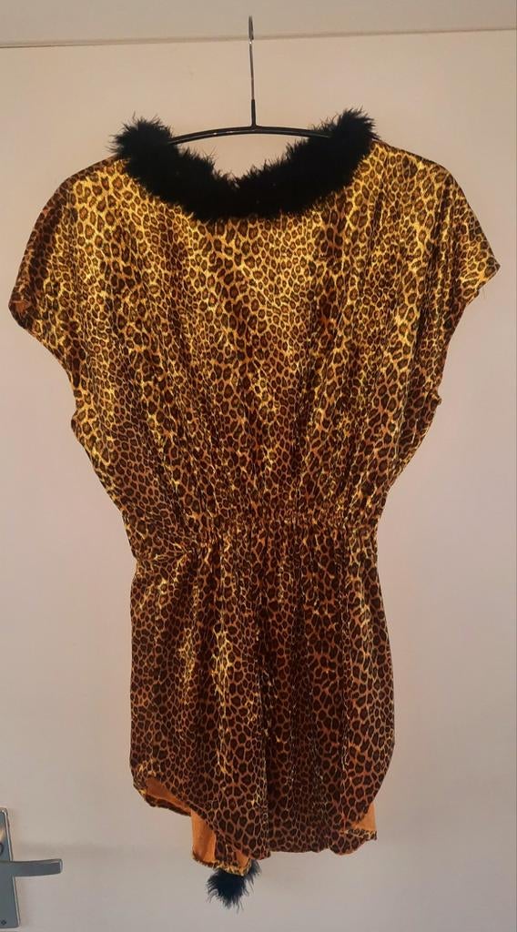 Panterprint Jurkje - Carnaval, Foute Party, Themafeest, Carnaval, Ophalen of Verzenden, Kleding, Gedragen
