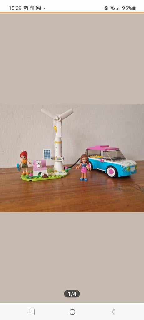 Lego friends 41433 elektrische wagen, Ophalen of Verzenden, Gebruikt, Lego