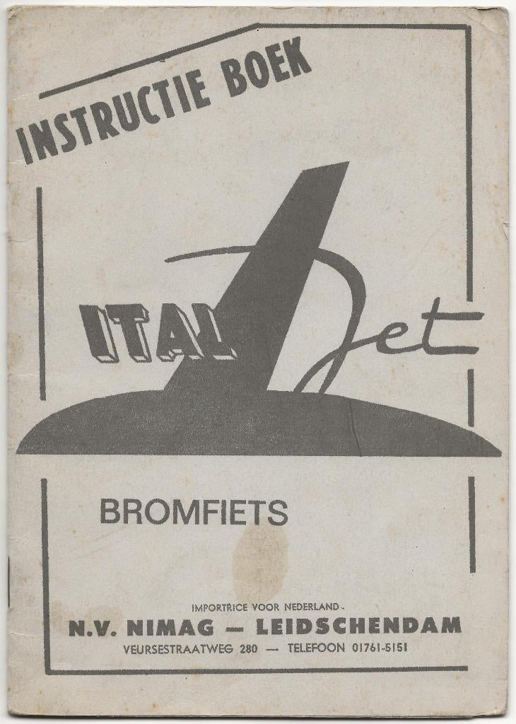 Italjet bromfiets handleiding (ITA02), Fietsen en Brommers, Ophalen of Verzenden