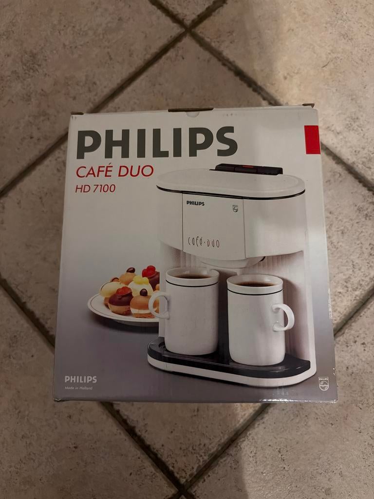 Philips Café Duo Koffiemachine - Perfect voor 2 kopjes!, Witgoed en Apparatuur, Ophalen, Afneembaar waterreservoir, Gemalen koffie