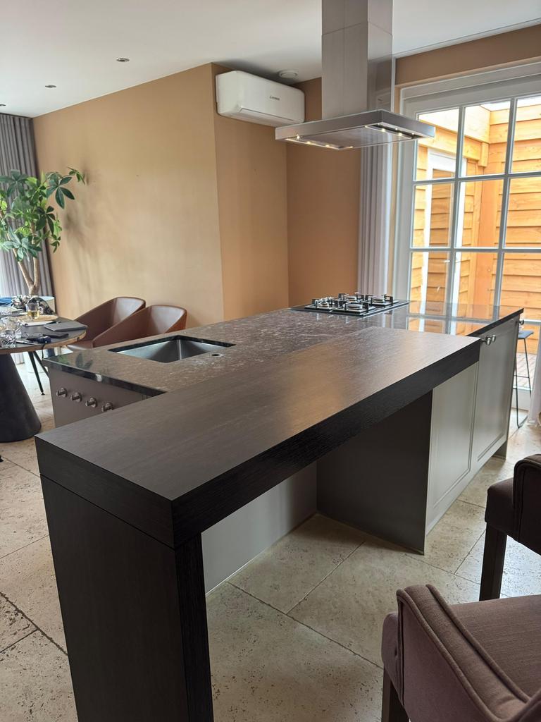 Prachtig Landelijk Kookeiland + Graniet + GEDEMONTEERD, Overige kleuren, Graniet of Steen, Ophalen of Verzenden, Zo goed als nieuw