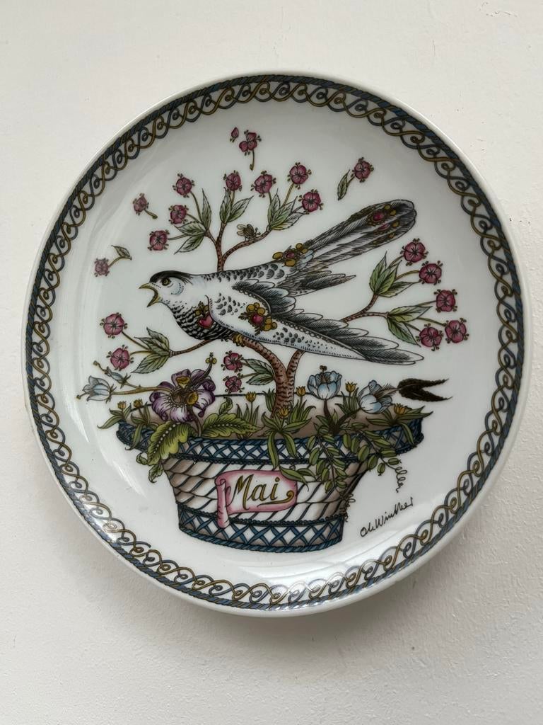 Hutschenreuther Koekoek Bordje - Mei. Wandbordje., Ophalen of Verzenden
