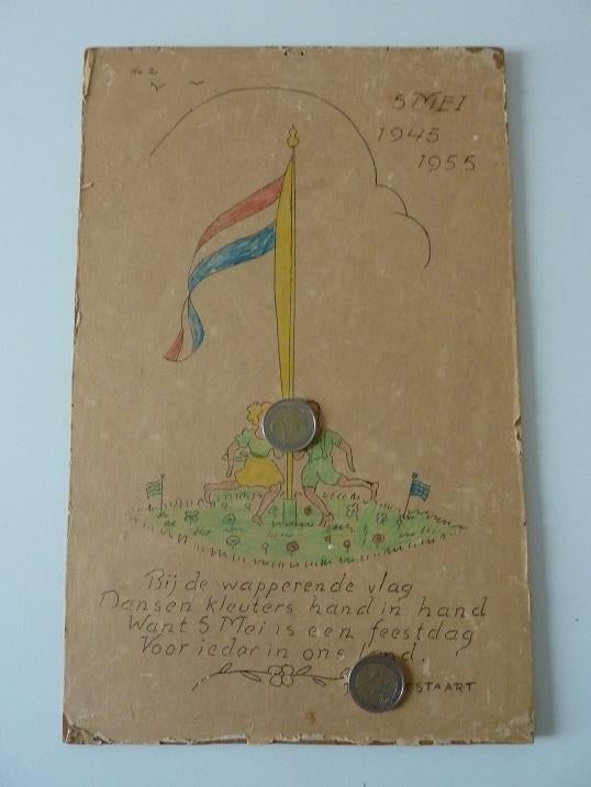 1945 1955 LEEUWARDEN 5 Mei HUIZUM De Kwikstaart school, Ophalen, Gebruikt