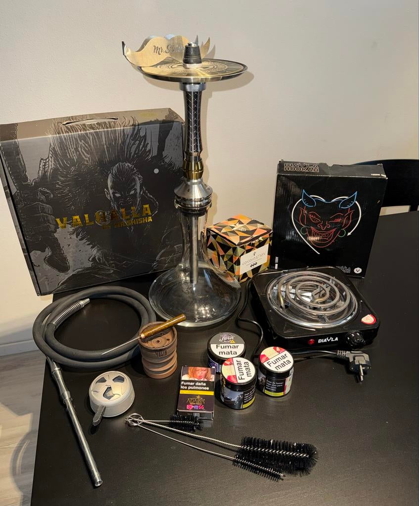 Valhalla by Mr. Shisha Premium Hookah Set - Compleet!, Ophalen of Verzenden, Zo goed als nieuw