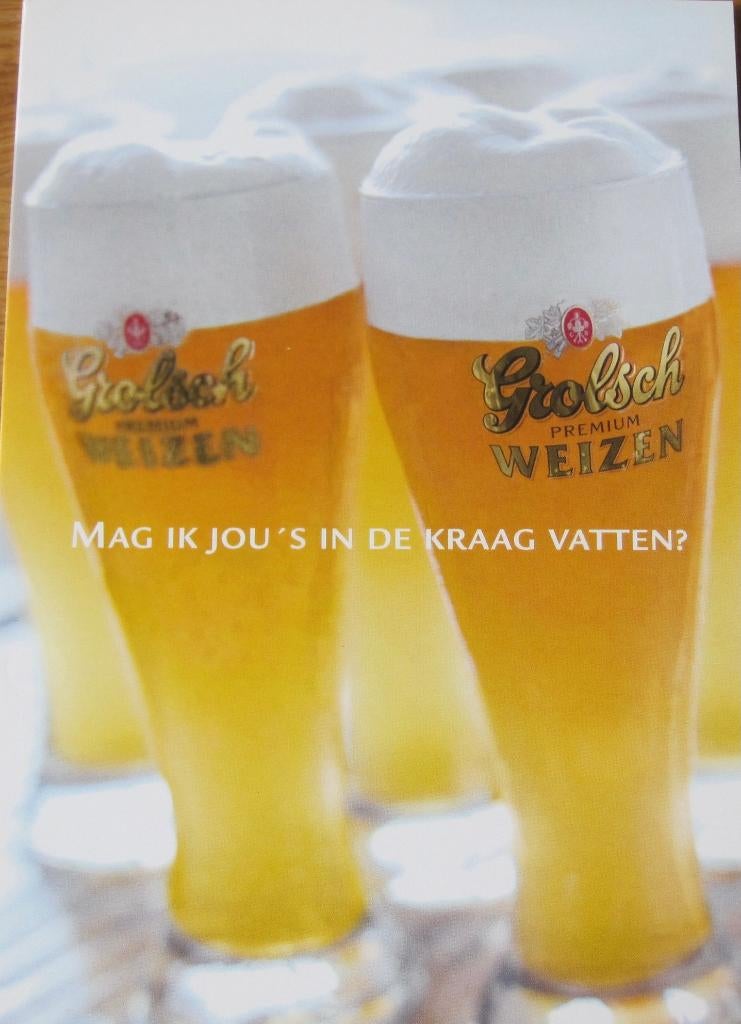 Grolsch Weizen - nieuwe ansichtkaart, Verzenden, 1980 tot heden, Ongelopen, Overige thema's