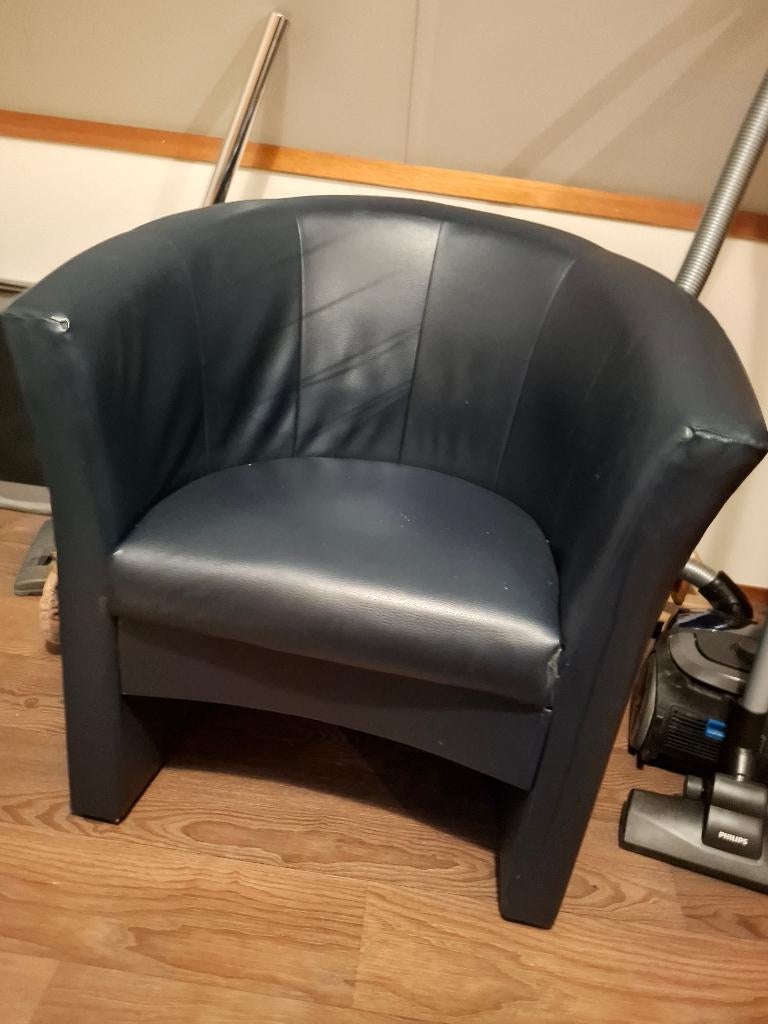 Mooie blauwe kamerstoelen, Ophalen, Overige materialen, Gebruikt, Twee