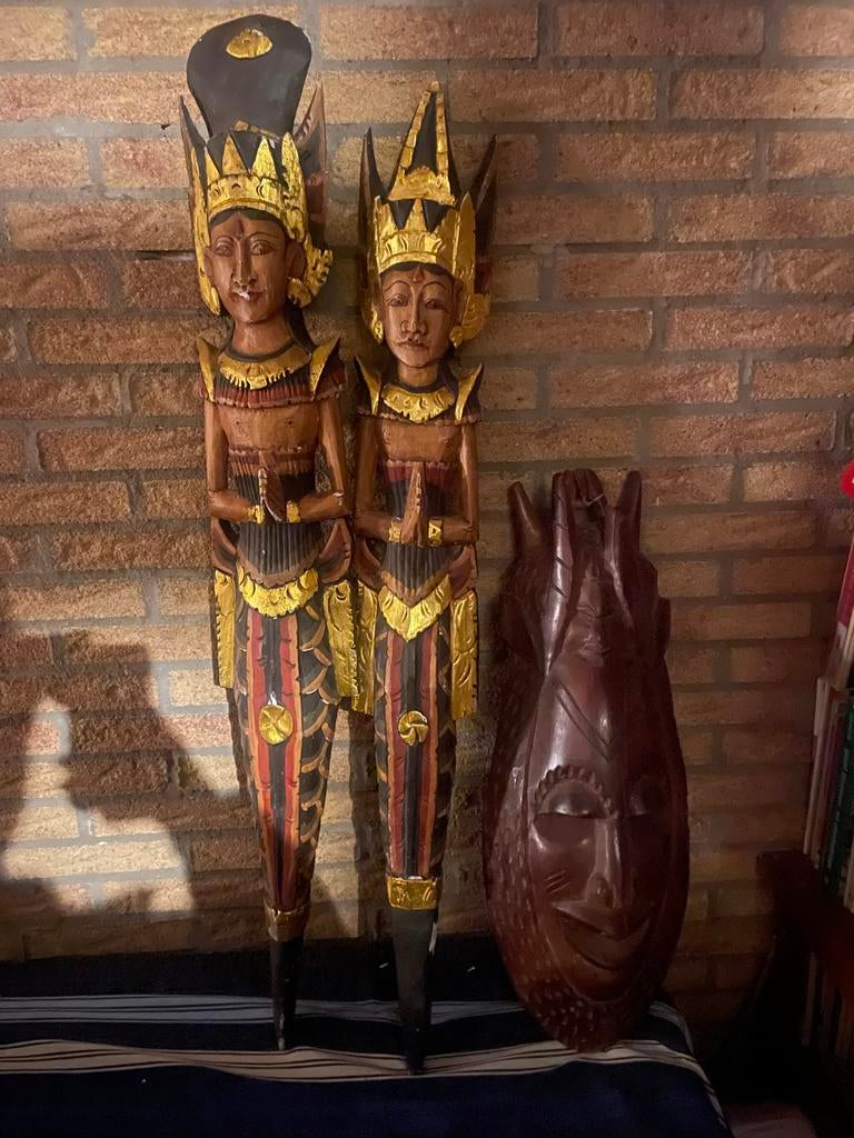 Houten Balinese Beelden en Masker, Ophalen