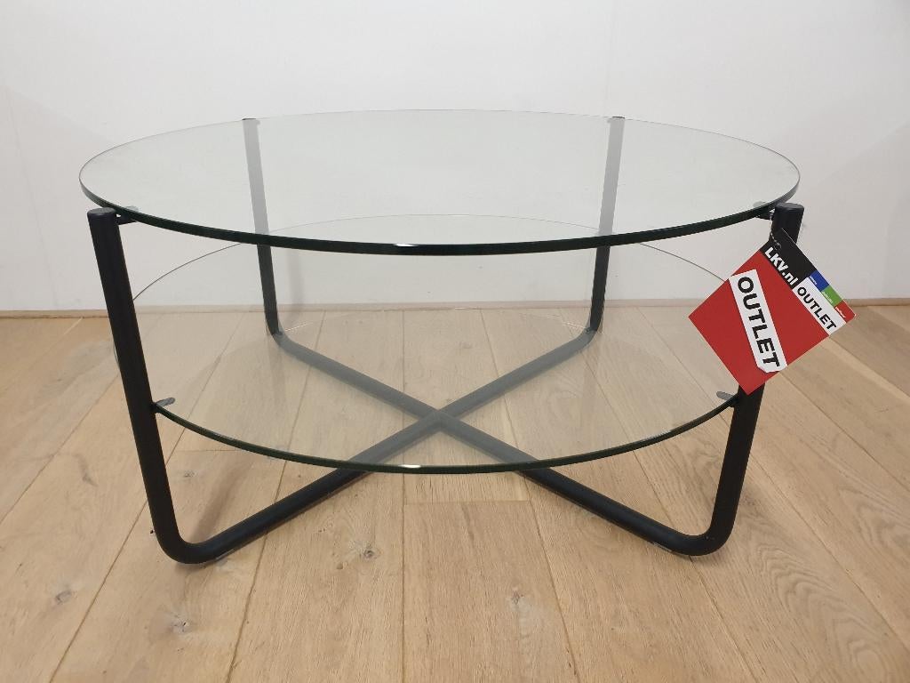 salontafel Gispen Today GT427 zwart frame, Ophalen, 100 tot 150 cm, 50 tot 100 cm, Zo goed als nieuw