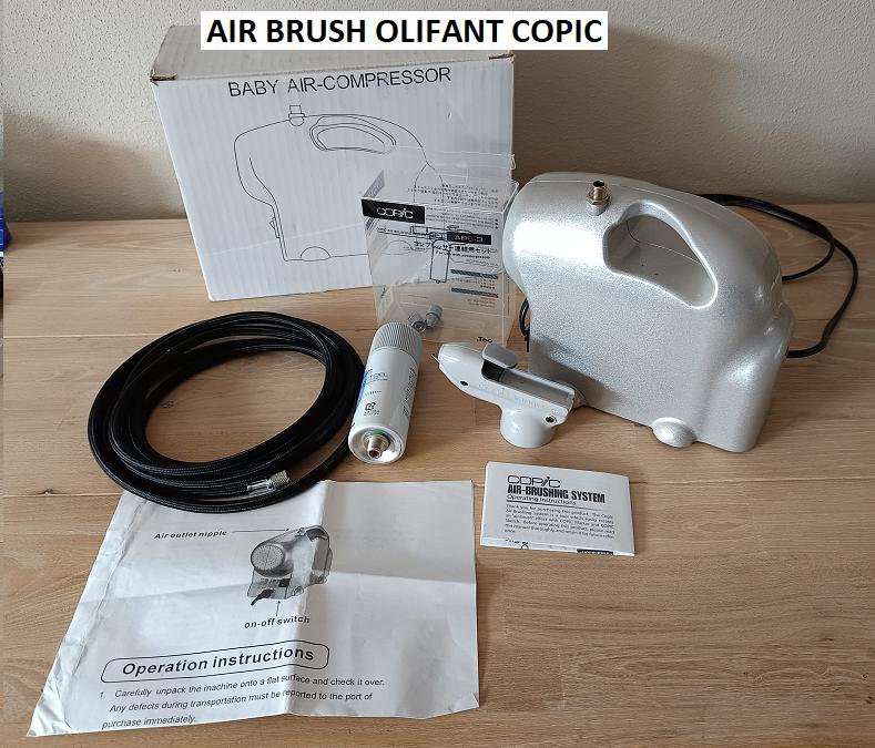 AIR BRUSH OLIFANT voor O.A. COPICS MARKERS, Hobby en Vrije tijd, Kaarten | Zelf maken, Zo goed als nieuw, Overige typen, Overige thema's