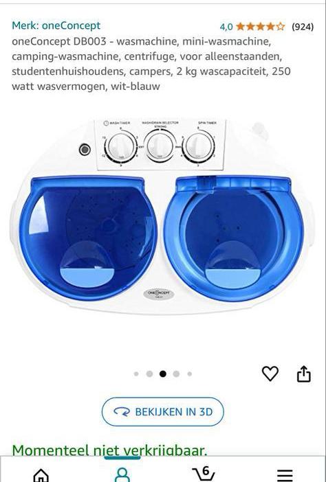 Compacte wasmachine - Ideaal voor kleine ruimtes!, Witgoed en Apparatuur, Wasmachines, Gebruikt, Bovenlader, Minder dan 4 kg, Minder dan 85 cm