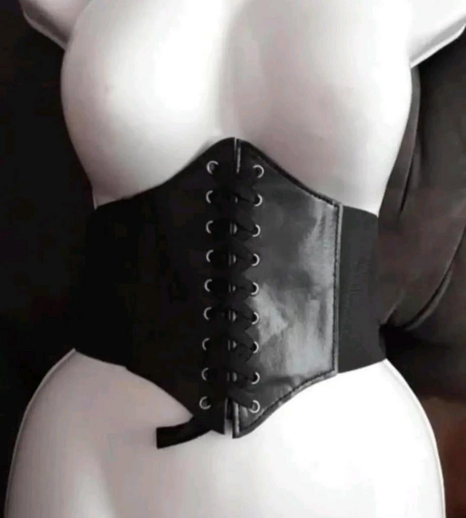 NIEUW Korset riem / taille riem, zwart elastisch met veter, Ophalen of Verzenden, Nieuw, Zwart, Tailleriem