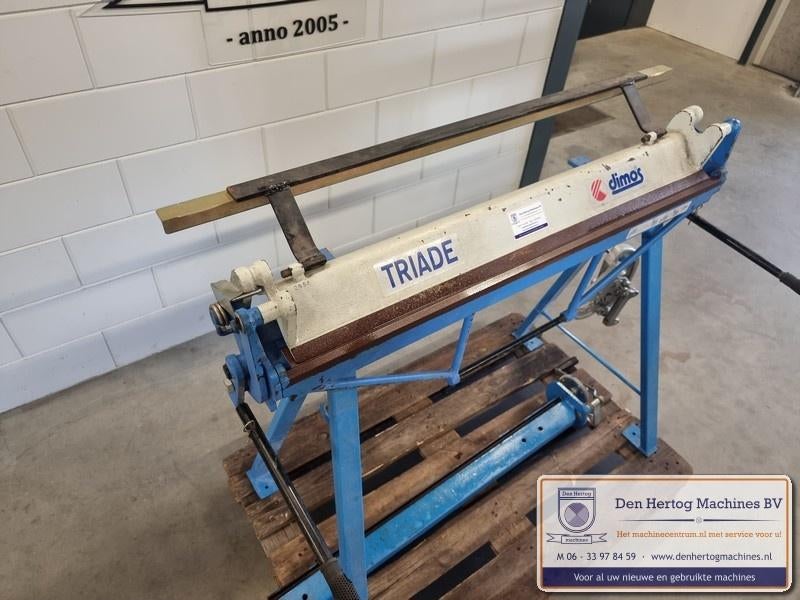 Dimos zetbank kraalmachine schaar 1000x1mm combinatiebank, Ophalen, Gebruikt