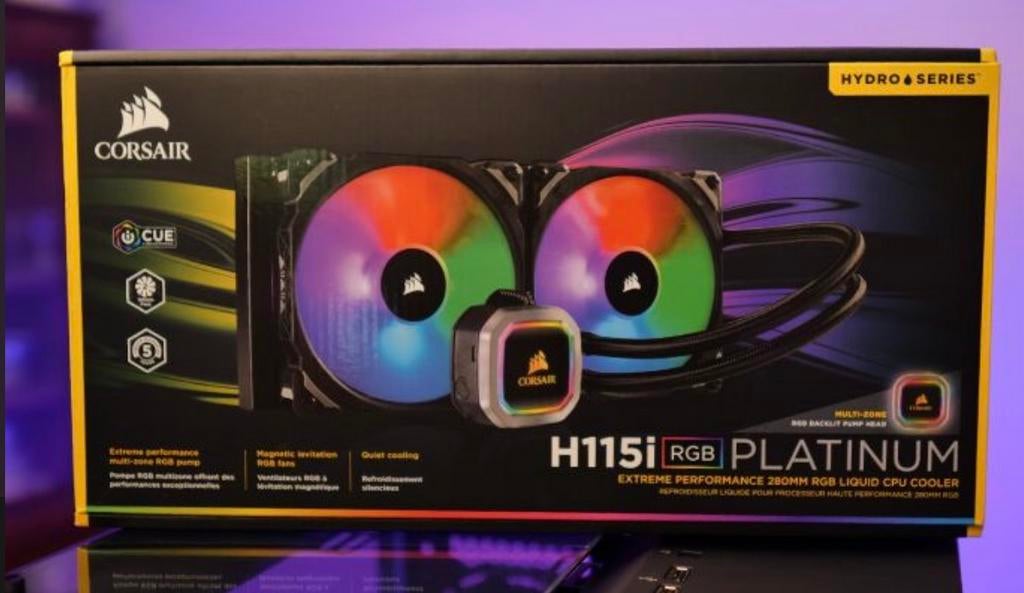 Corsair 280mm Waterkoeling – Topstaat | cpu koeling, Computers en Software, Computerkoelers, Ophalen, Zo goed als nieuw, Waterkoeling