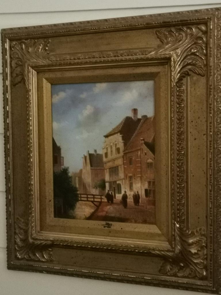 Mooi schilderij op een paneel van Johannes Eerdmans, Ophalen