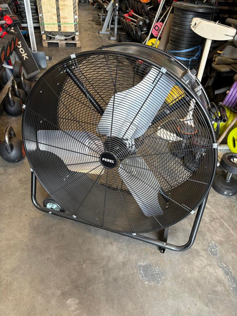Perel industriele Vloerventilator   95  cm, Ophalen, Perel, 95 cm, Zo goed als nieuw