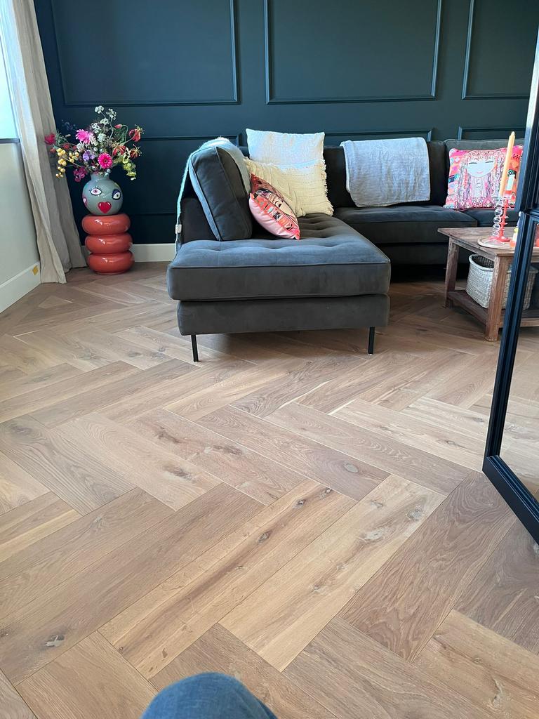 NIEUW! Eiken houten multiplank vloer Made in NL 3mm toplaag, Parket, 75 m² of meer, Overige kleuren, Nieuw