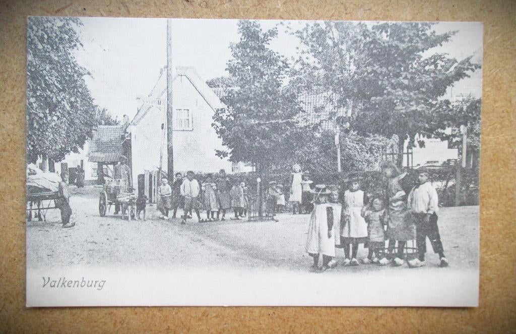 Valkenburg~Gemeente Katwijk Zuid-Holland~Kaart, Ophalen of Verzenden, Voor 1920, Ongelopen, Stad of Dorp