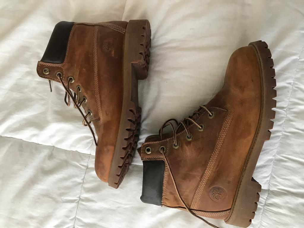 Timberland boots, Ophalen of Verzenden, Zo goed als nieuw, Bruin