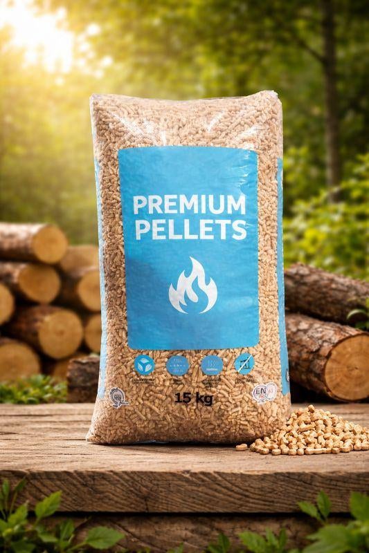 Piniera Houtpellets AKTIE BIJ EEN VOLLE PALLET 65 ZAK, Minder dan 3 m³, Ophalen of Verzenden