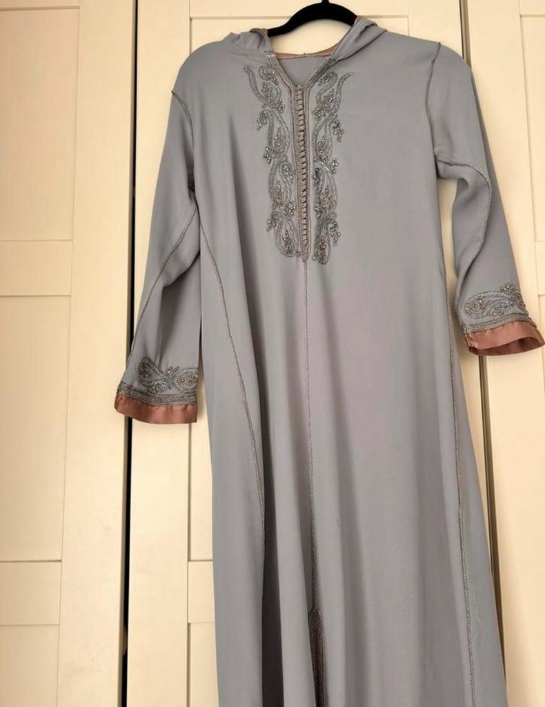 Marokkaanse Caftan djelaba meisjes maat leeftijd 11/12, Overige typen, Blauw, Ophalen of Verzenden, Zo goed als nieuw