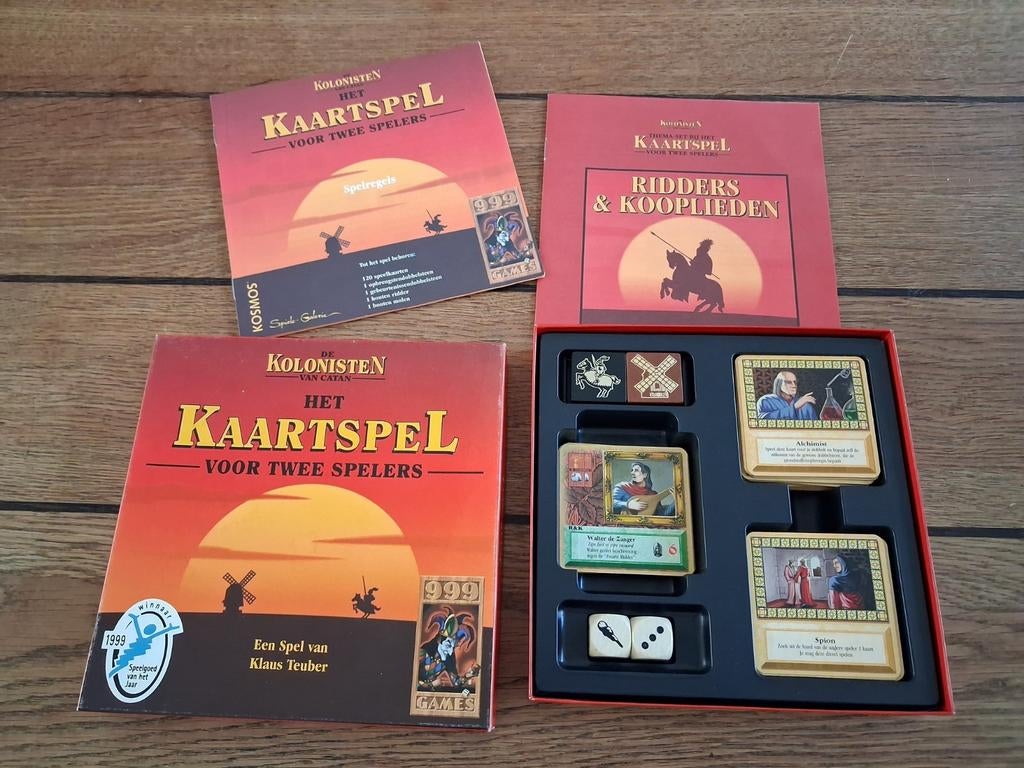 Kolonisten van Catan Kaartspel + ridders en kooplieden, Ophalen of Verzenden