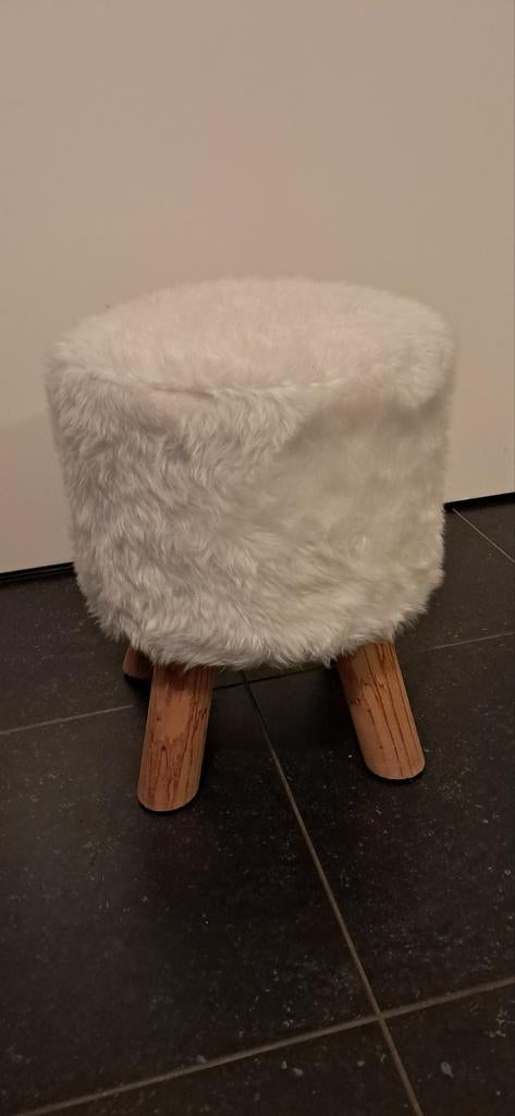 Stevig Pluche  Bankje:, Ophalen of Verzenden, Zo goed als nieuw, Hout