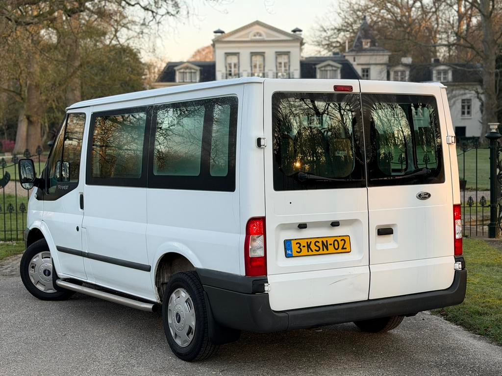 Ford Transit Tourneo 2.2D 2013 Wit 9-persoons Airco / Cruise, Auto's, Ford, Voorwielaandrijving, Stof, 100 pk, Wit
