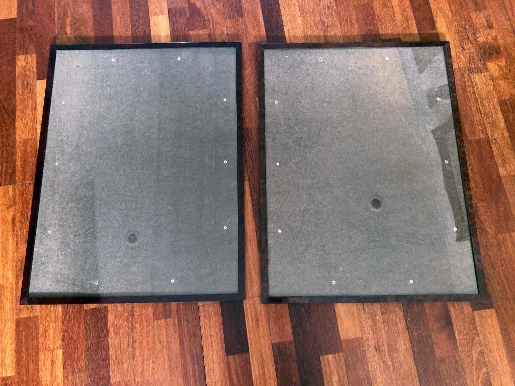 2x wissellijst met rand van mahonie 83 x 63 cm, Ophalen, Gebruikt, 50 tot 75 cm, 75 tot 100 cm