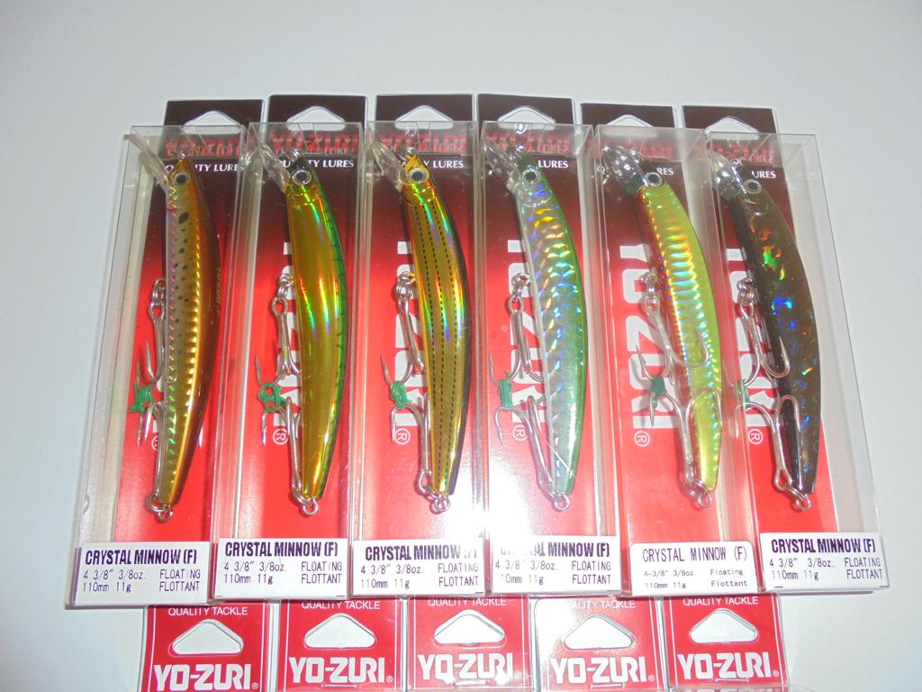 Yo-Zuri Crystal Minnow 11cm 11g Floating ZeeBaars Rapala., Ophalen of Verzenden, Nieuw, Overige typen