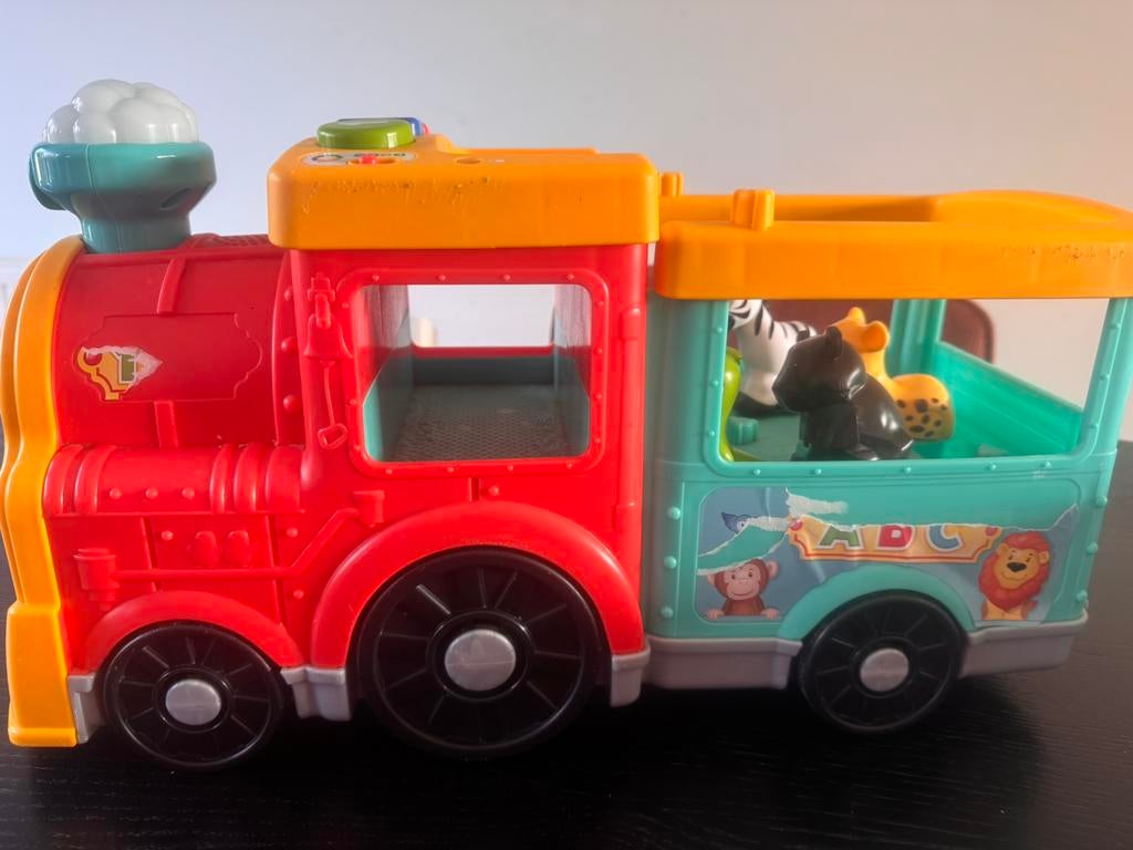 Fisher-Price ABC dierentrein met geluid en dieren, Ophalen of Verzenden, Gebruikt
