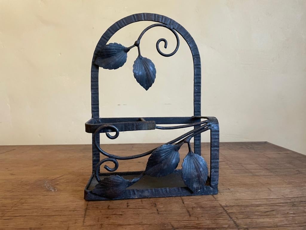 art deco 1930 ijzeren Bakje Keukenbakje Frans, Antiek en Kunst, Ophalen of Verzenden