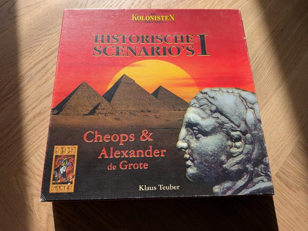 Catan Historische Scenario's I: Cheops & Alexander de Grote, Een of twee spelers, Ophalen of Verzenden, Gebruikt, 999 Games